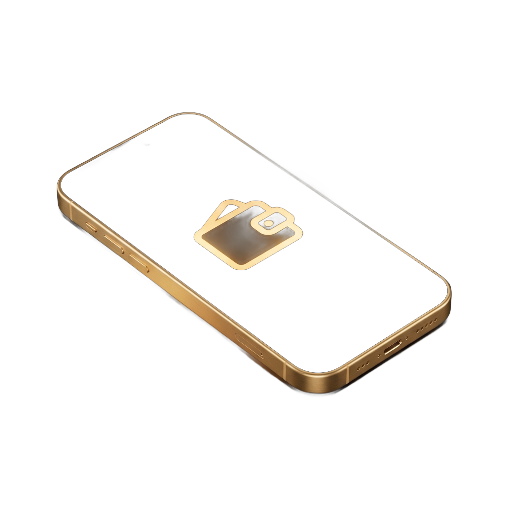 Иконка — смартфон с крипто-кошельком
